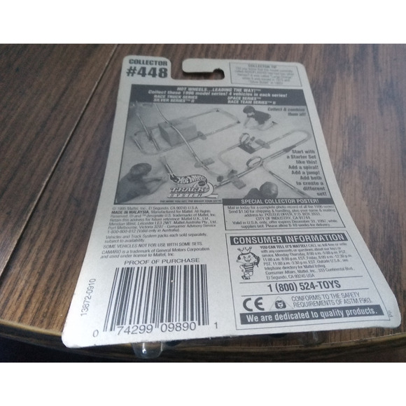 Hot Wheels #448 '67 Camaro (1995 Mattel) - Picture 3 of 3